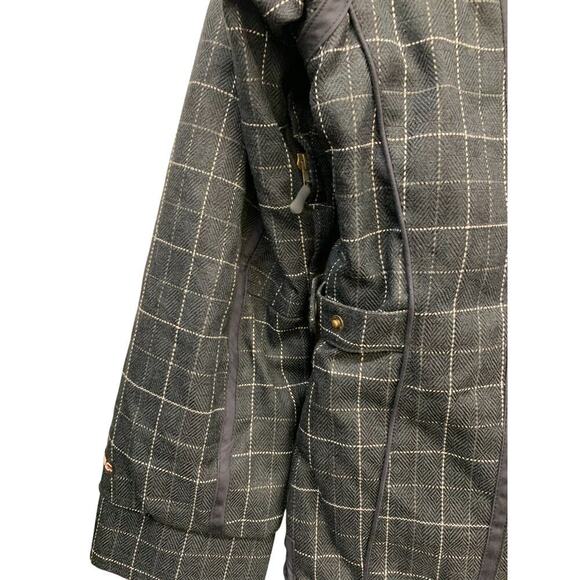 Obeymeyer Women's Dolly Insulated Jacket Black Faux Fur Lined‎ Hood SZ 10 - Picture 8 of 16